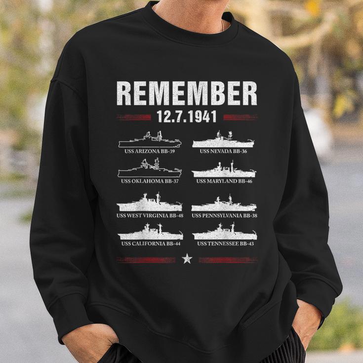 Remember Pearl Harbor Memorial Day December 7Th 1941 Wwii Sweatshirt Gifts for Him