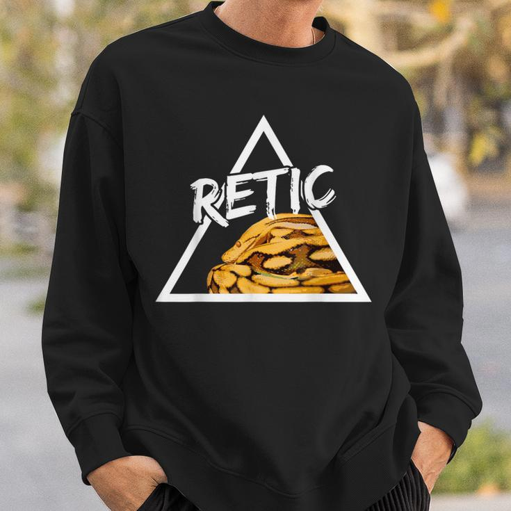 Retic Reticulated Python Snake Keeper Reptile Sweatshirt Gifts for Him