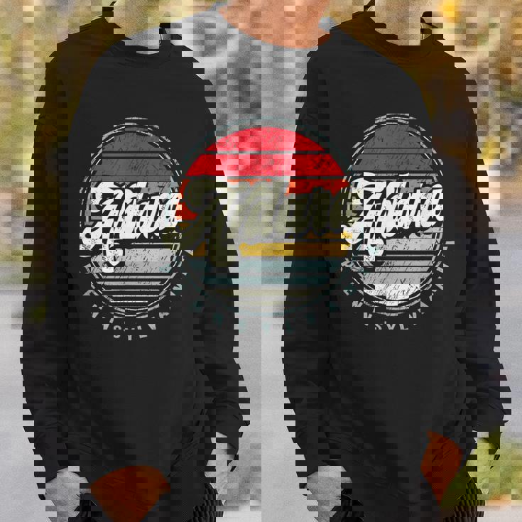 Retro Ardara Home State Cool 70S Style Sunset Sweatshirt Gifts for Him