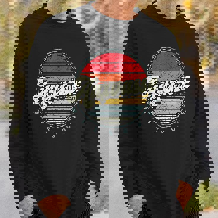 Retro Auxvasse Home State Cool 70S Style Sunset Sweatshirt Gifts for Him