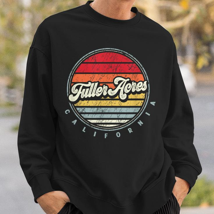 Retro Fuller Acres Home State Cool 70S Style Sunset Sweatshirt Gifts for Him