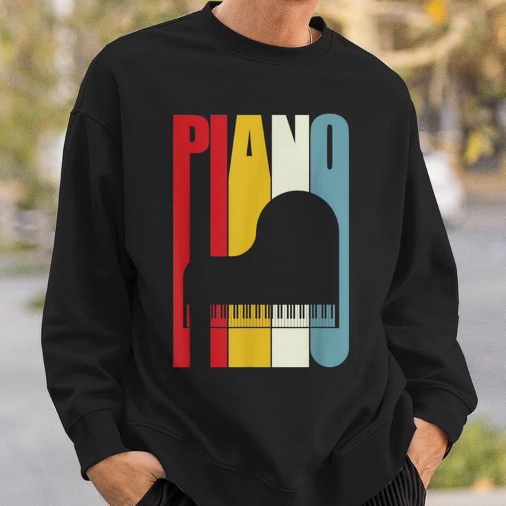 Retro Grand Piano Pianist Pianist PianoSweatshirt Gifts for Him