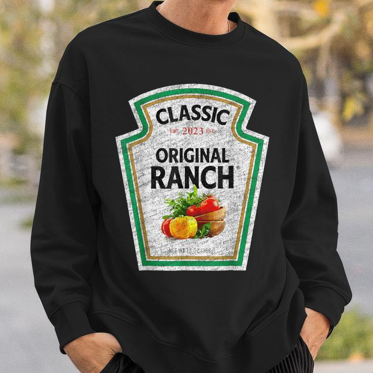 Retro Ranch Sauce Green Salad Dressing Halloween Costume Sweatshirt Gifts for Him