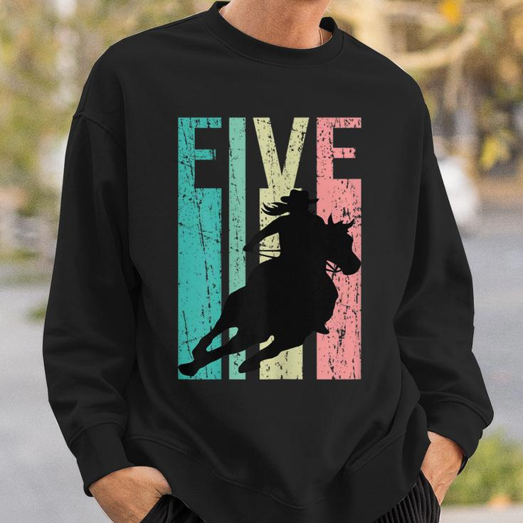 Retro Rodeo 5Th Birthday Horse Lover Cowgirl Country 5 Sweatshirt Gifts for Him