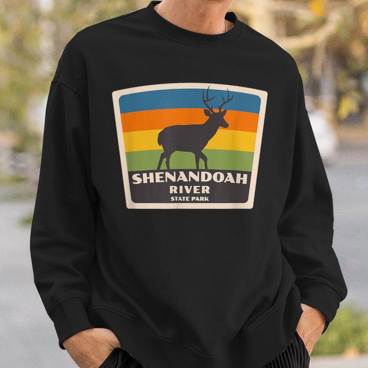 Retro Shenandoah River State Park Virginia Deer Va Souvenir Sweatshirt Gifts for Him