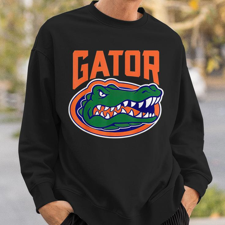 Retro We Won't Back Down Blue And Orange Gator For Women Sweatshirt Gifts for Him