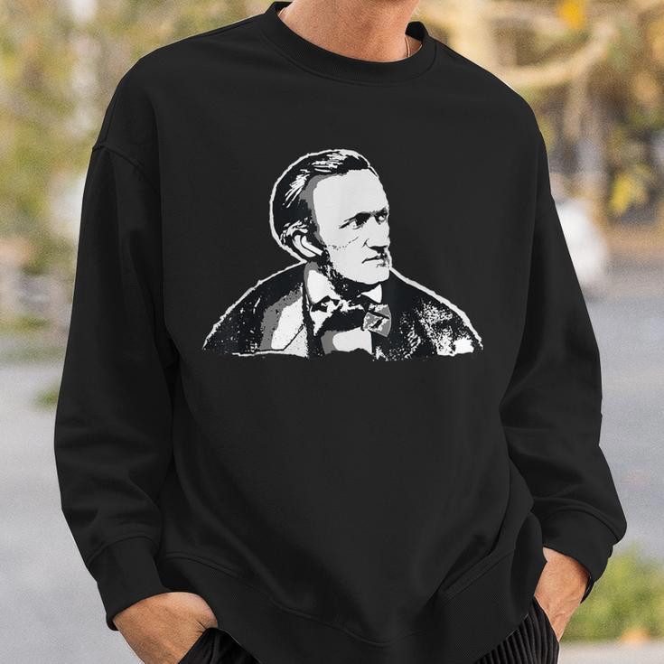 Richard Wagner Classical Composer Earbuds Sweatshirt Gifts for Him