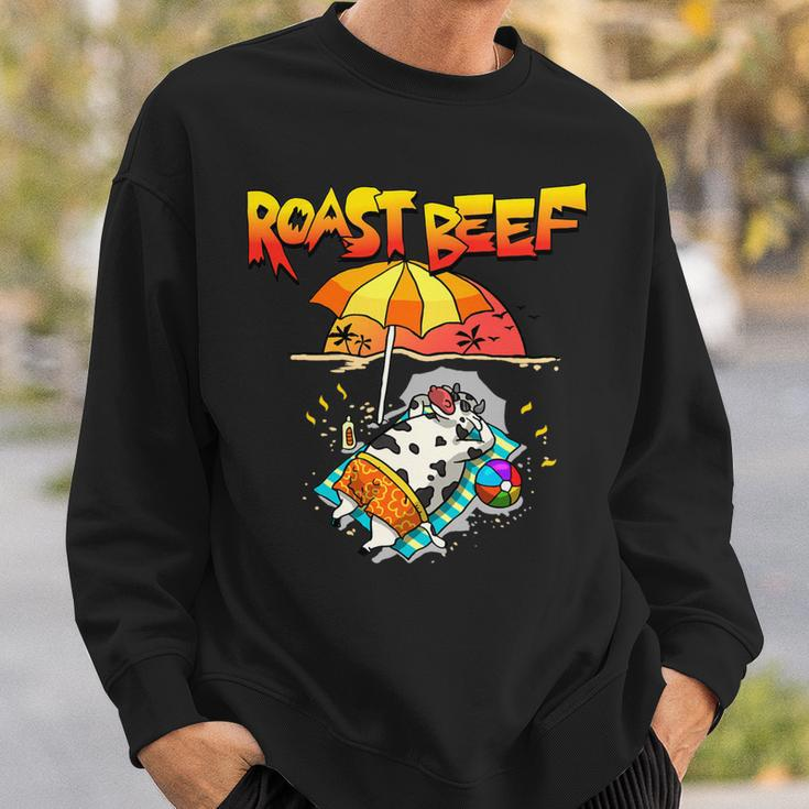 Roast Beef Cow Cute Meat Lover Sun Beach Fun Kids Men Women Sweatshirt Gifts for Him