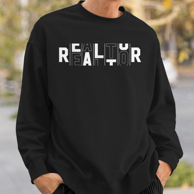 Rotating Letters Realtor Rent Broker Real Estate Agent Sweatshirt Gifts for Him