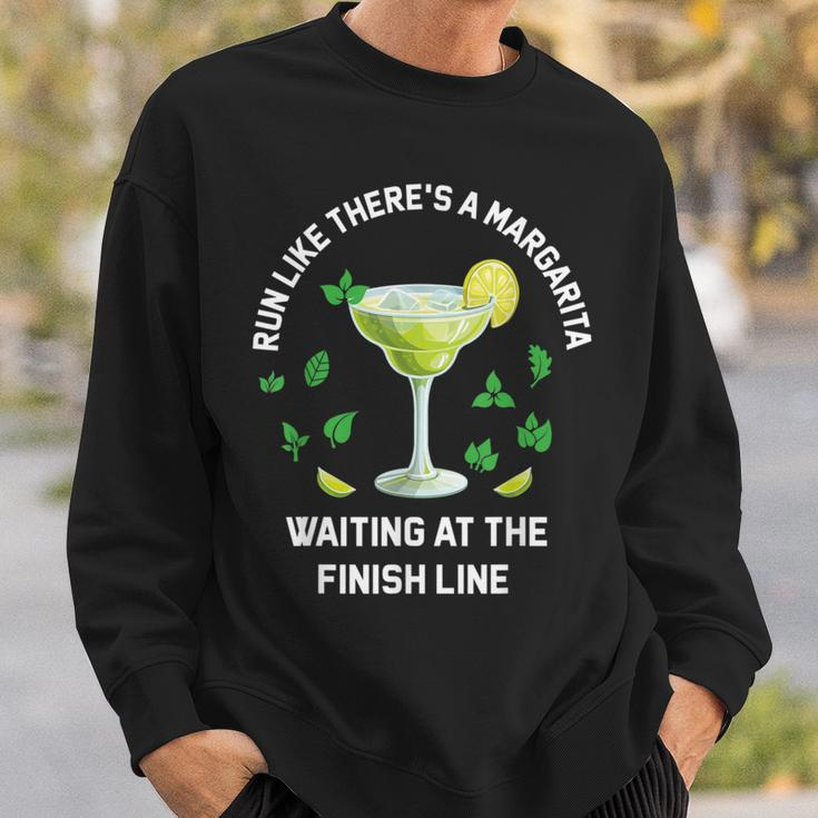Run Like There's A Margarita Waiting At The Finish Line Sweatshirt Gifts for Him