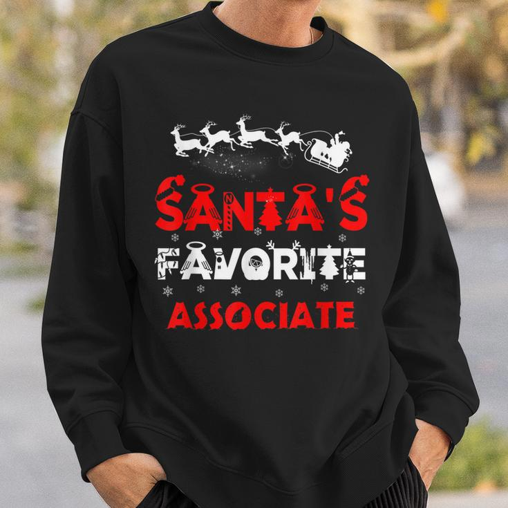 Santas Favorite Associate Funny Job Xmas Gifts Sweatshirt Gifts for Him
