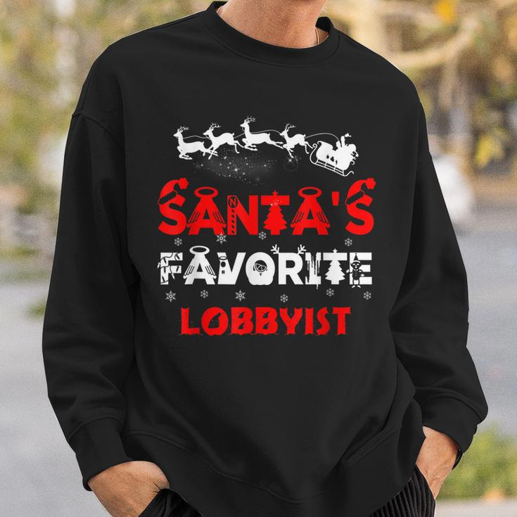Santas Favorite Lobbyist Funny Job Xmas Gifts Sweatshirt Gifts for Him