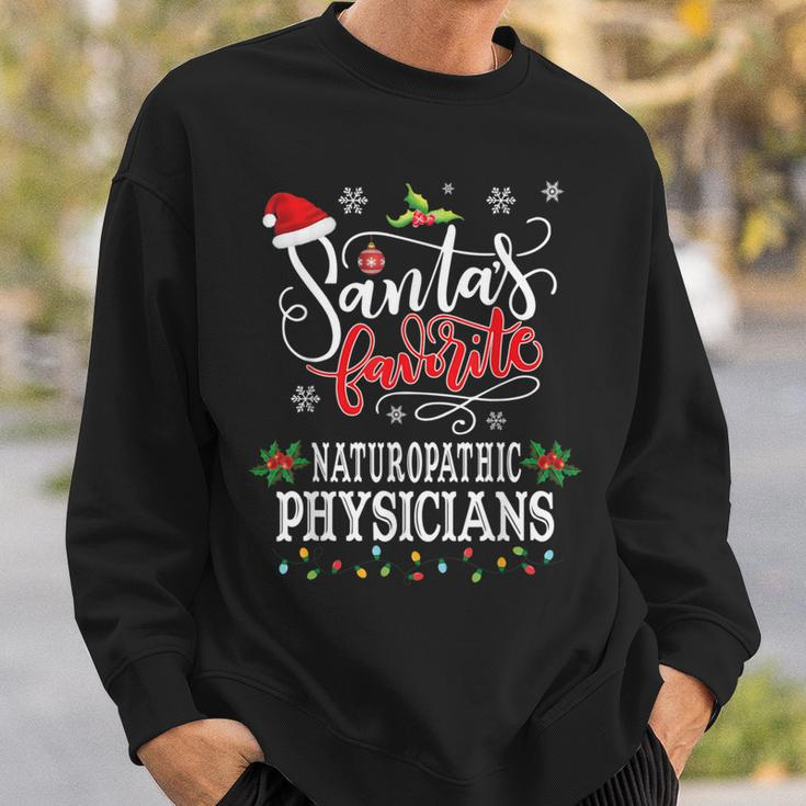 Santa's Favorite Naturopathic Physicians Christmas Party Sweatshirt Gifts for Him