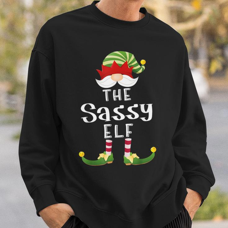Sassy Elf Group Christmas Pajama Party Sweatshirt Gifts for Him