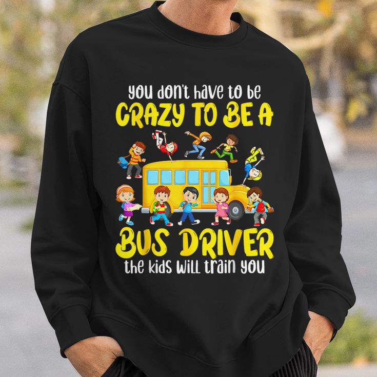 School Bus Driver Bus Driving Back To School First Day Sweatshirt Gifts for Him