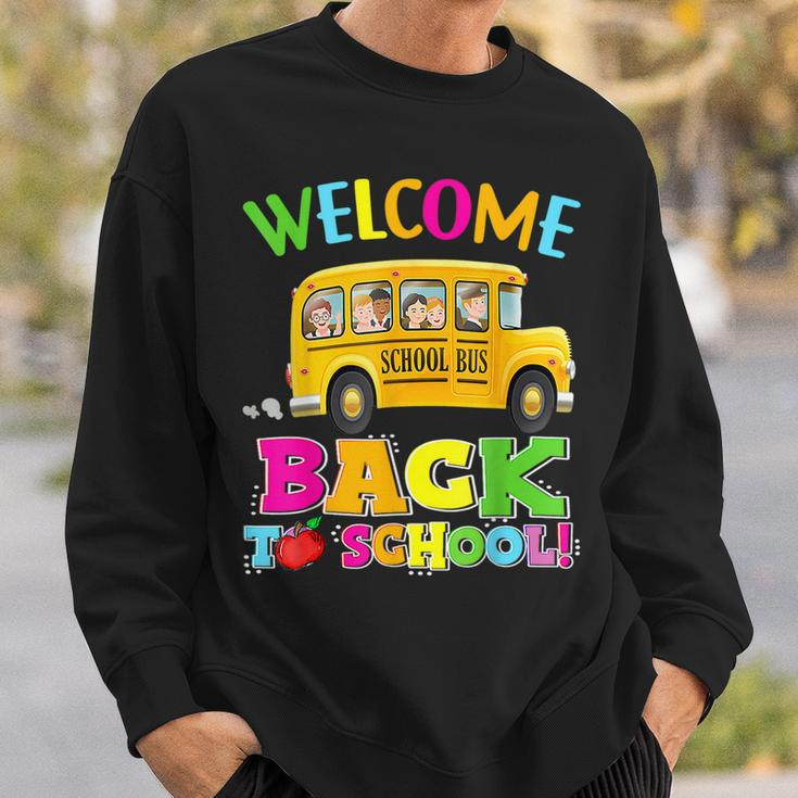School Bus Welcome Back To School First Day Of School Bus Gifts Sweatshirt Gifts for Him