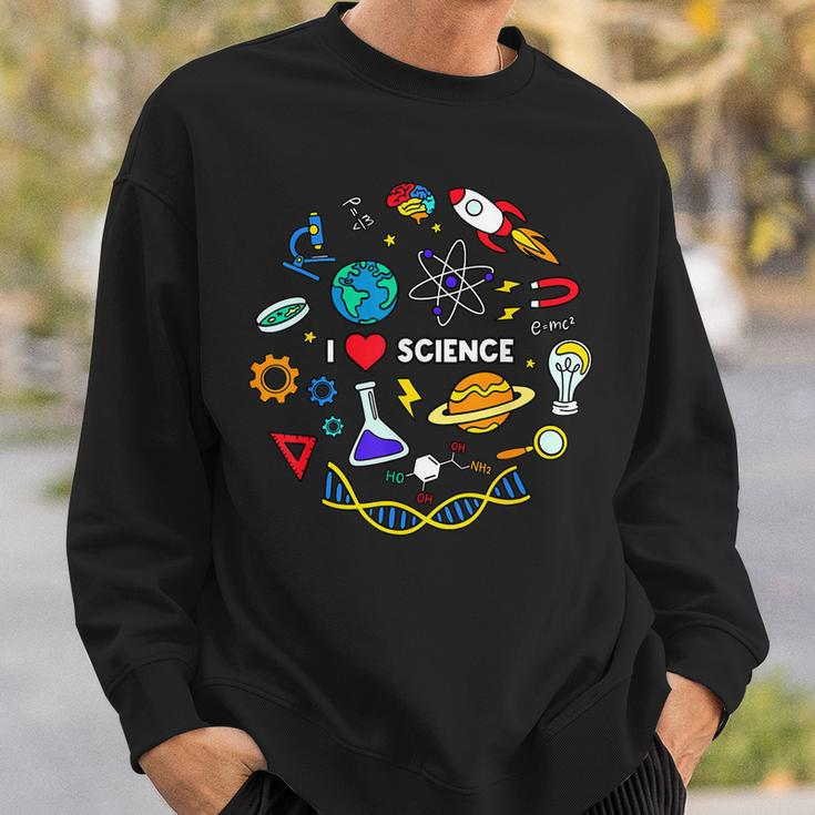 Science Lover Chemistry Biology Physics Love Science Sweatshirt Gifts for Him
