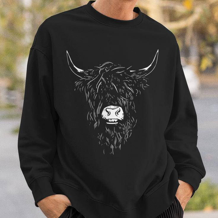 Scottish Highland Cattle Hairy Cow Breeders Farmer Farm Gift Sweatshirt Gifts for Him