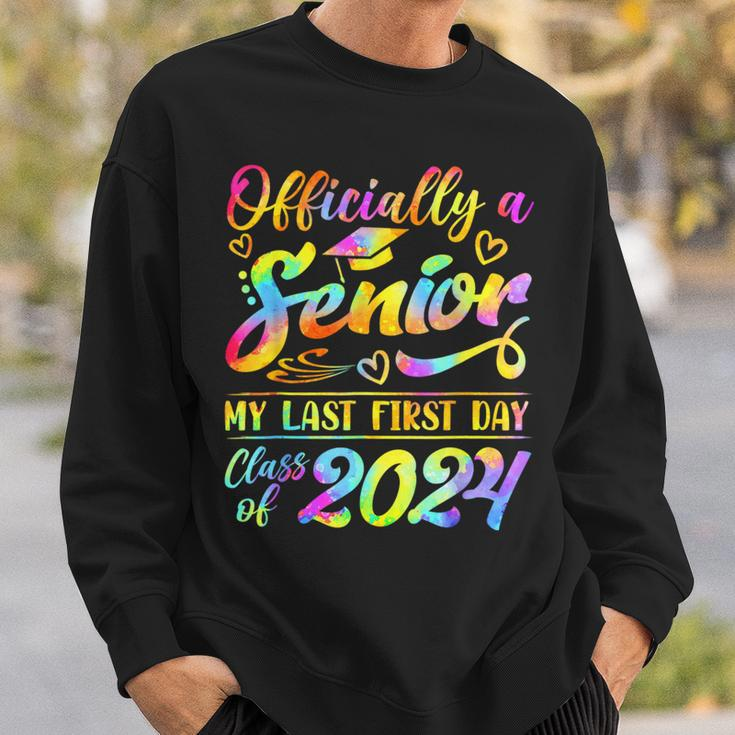 Senior Year 2024 Graduation Class Of 2024 My Last First Day Sweatshirt Gifts for Him
