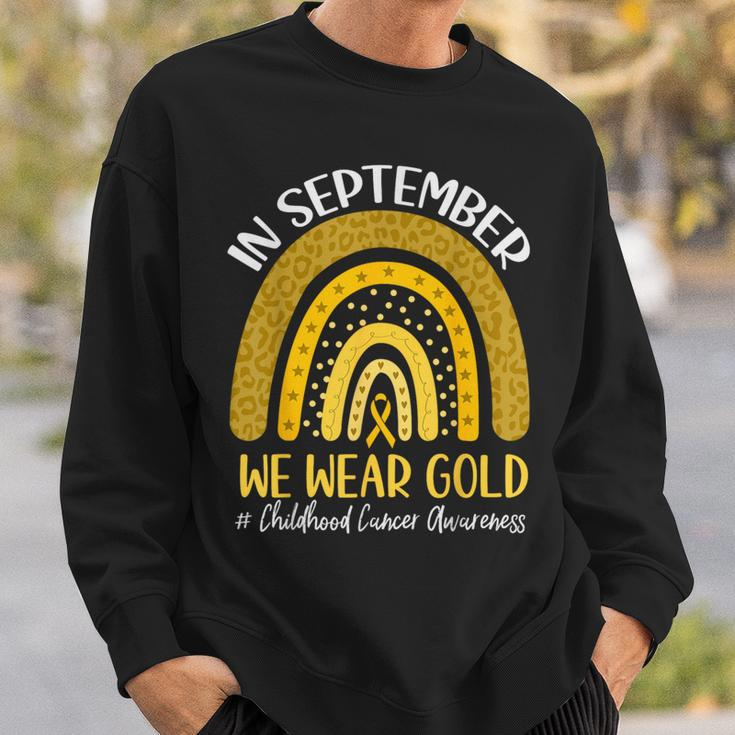 In September We Wear Childhood Cancer Awareness Sweatshirt Gifts for Him