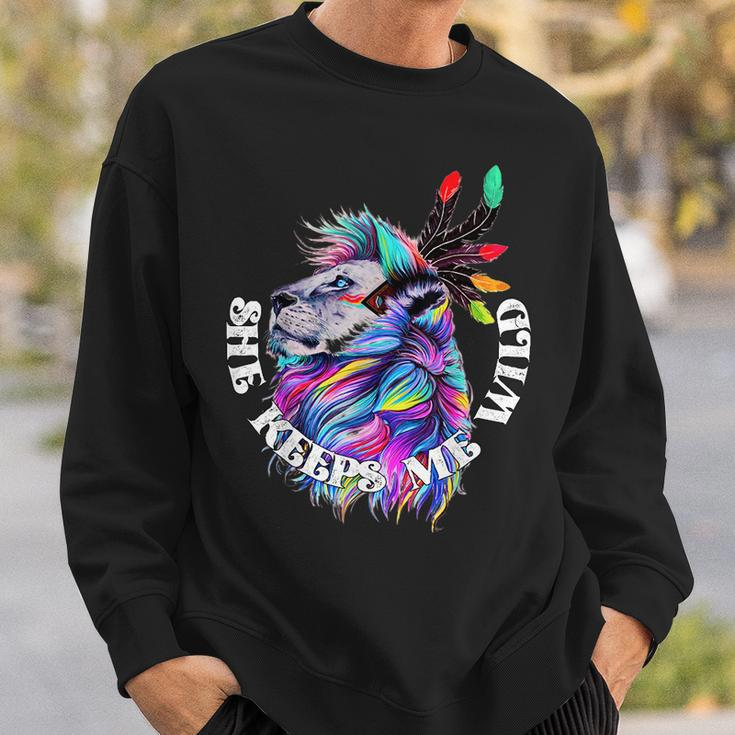 She Keeps Me Wild Couples Love Quotes Quotes Sweatshirt Gifts for Him