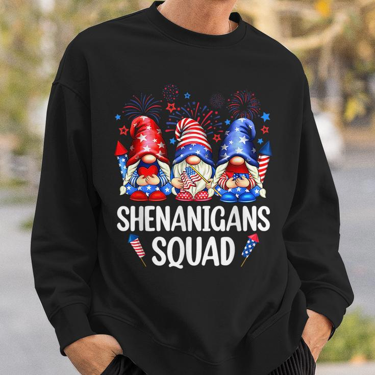 Shenanigans Squad Gnomes Usa Independence Day 4Th Of July Sweatshirt Gifts for Him