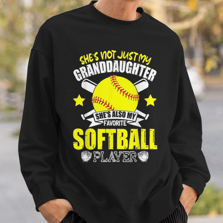 Shes Also My Favorite Softball Fathers Day Sweatshirt Gifts for Him