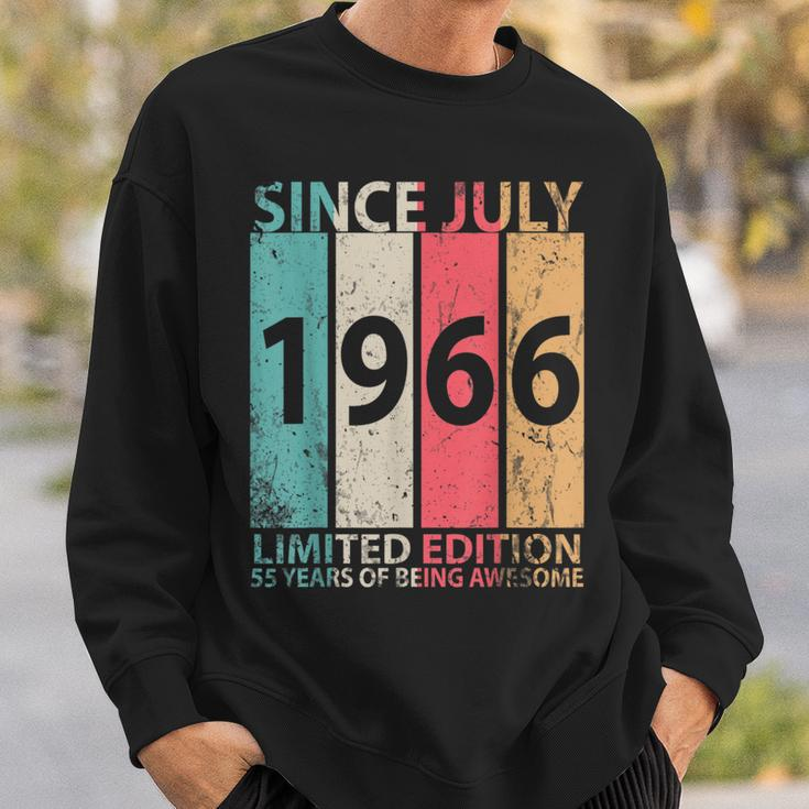 Since July 1966 Ltd Edition Happy 55 Years Of Being Awesome Sweatshirt Gifts for Him