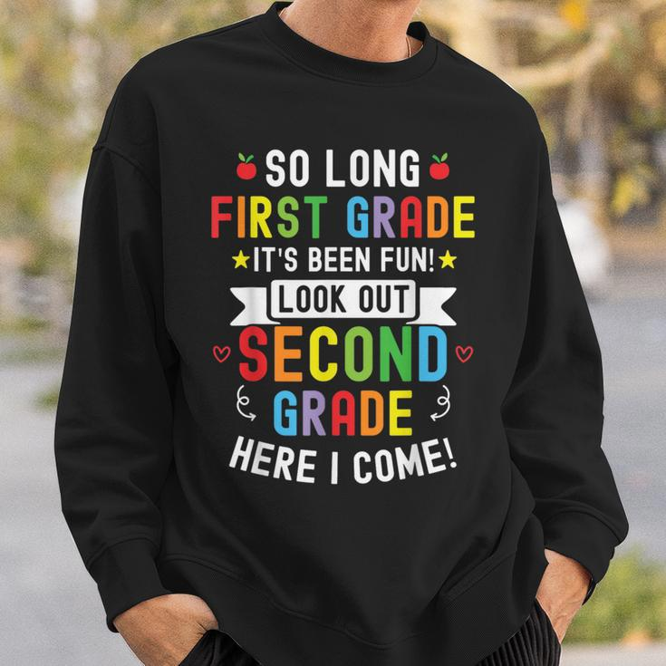 So Long First Grade 2Nd Grade Here I Come Graduation Kids Sweatshirt Gifts for Him