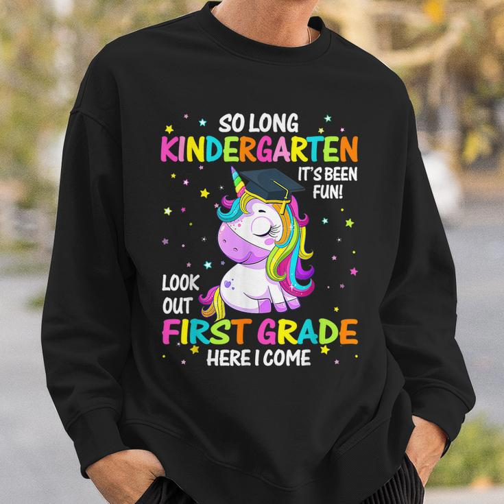 So Long Kindergarten 1St Grade Come Unicorn Graduation Girls Sweatshirt Gifts for Him