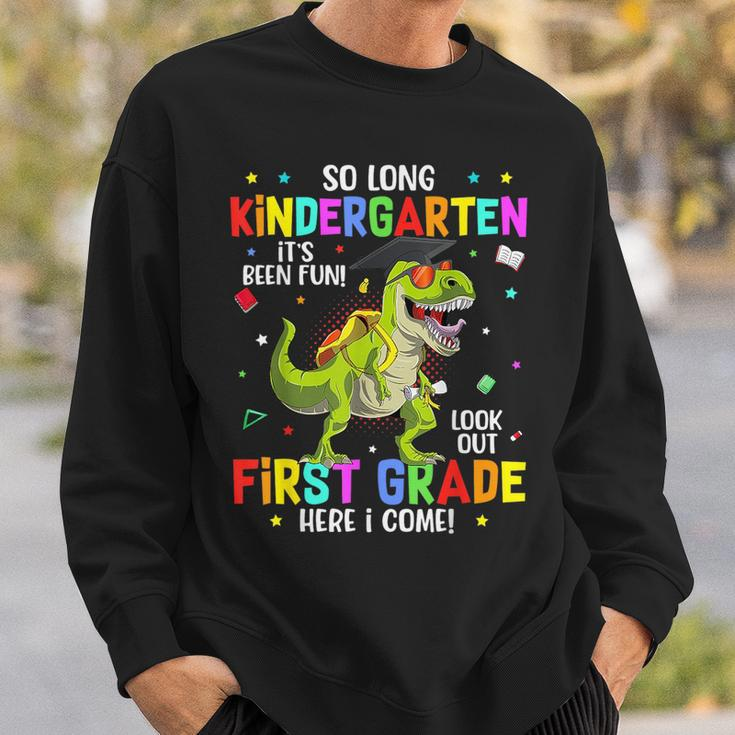 So Long Kindergarten Hello 1St Grade GraduationRex Boys Sweatshirt Gifts for Him