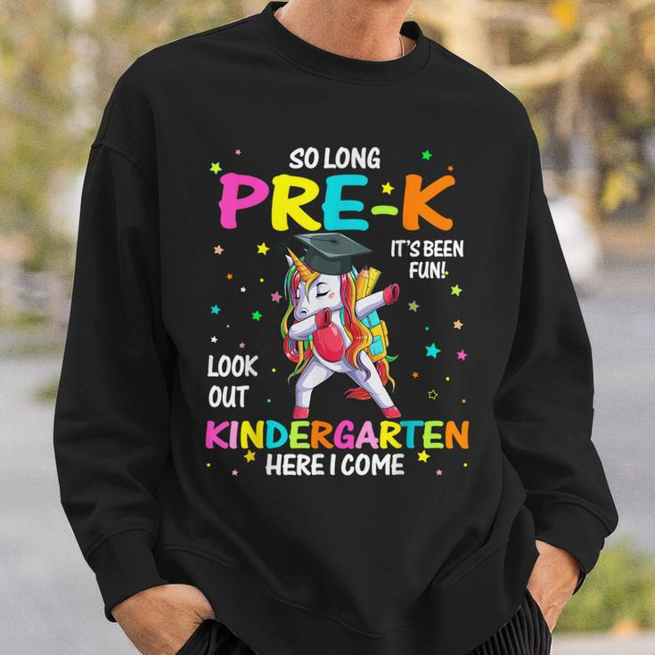 So Long Pre-K Kindergarten Here I Come Unicorn Graduation Sweatshirt Gifts for Him