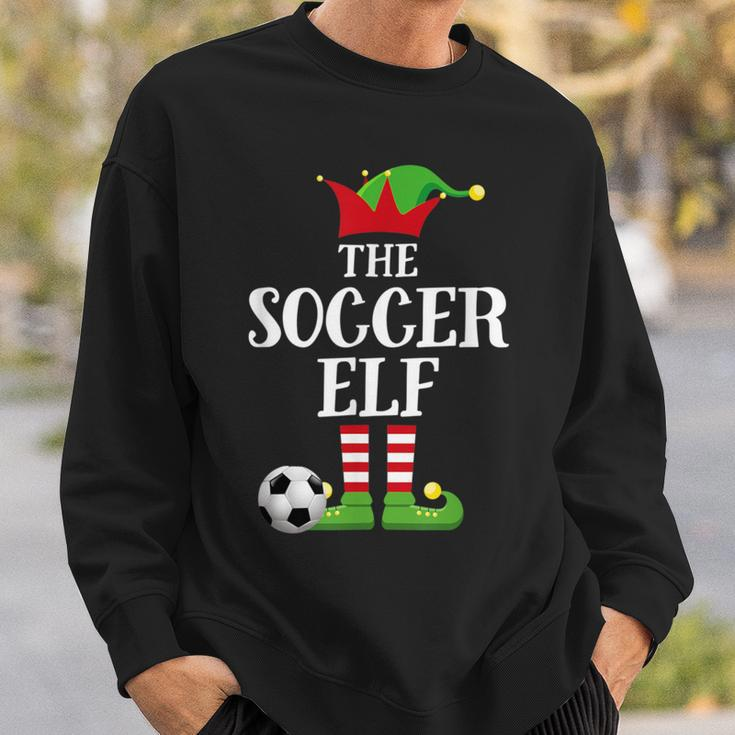 Soccer Elf Family Matching Christmas Group Elf Pajama Sweatshirt Gifts for Him