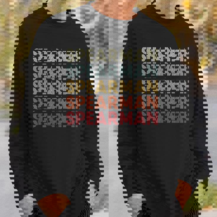 Spearman Texas Spearman Tx Retro Vintage Text Sweatshirt Gifts for Him