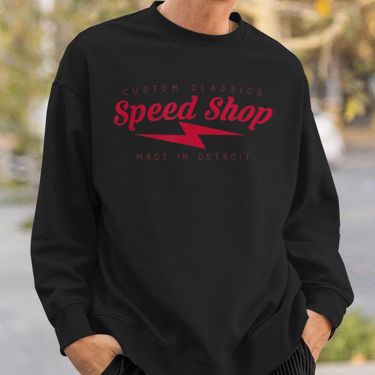 Speed Shop | Custom Car Classics Sweatshirt Gifts for Him