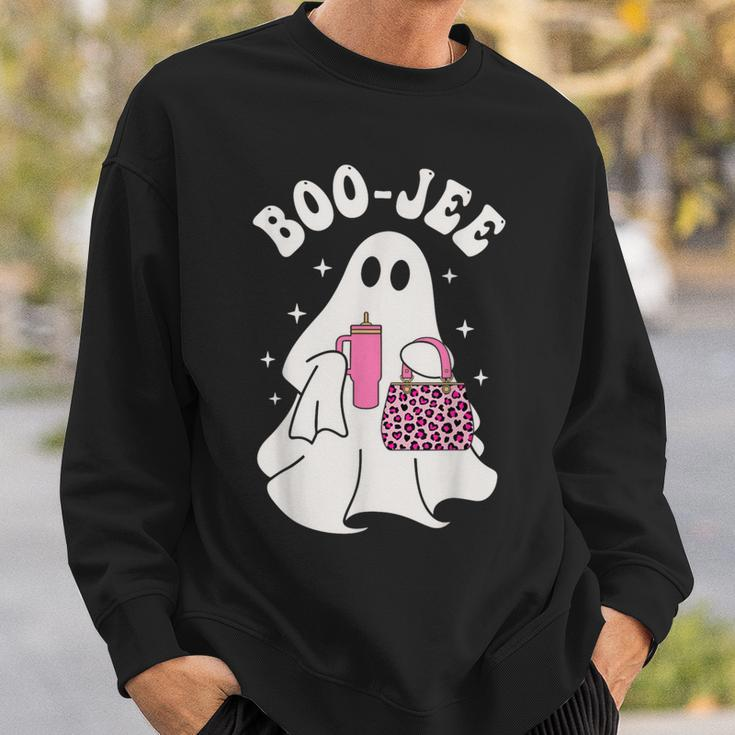 Spooky Season Cute Ghost Halloween Costume Boo-Jee Boujee Sweatshirt Gifts for Him