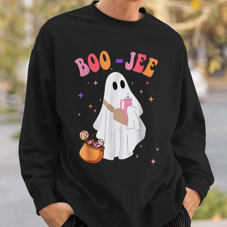 Spooky Season Ghost Halloween Costume Boujee Boo Jee Sweatshirt Gifts for Him