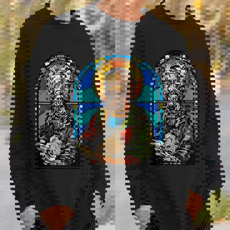 St Paul Stained Glass Sweatshirt Gifts for Him