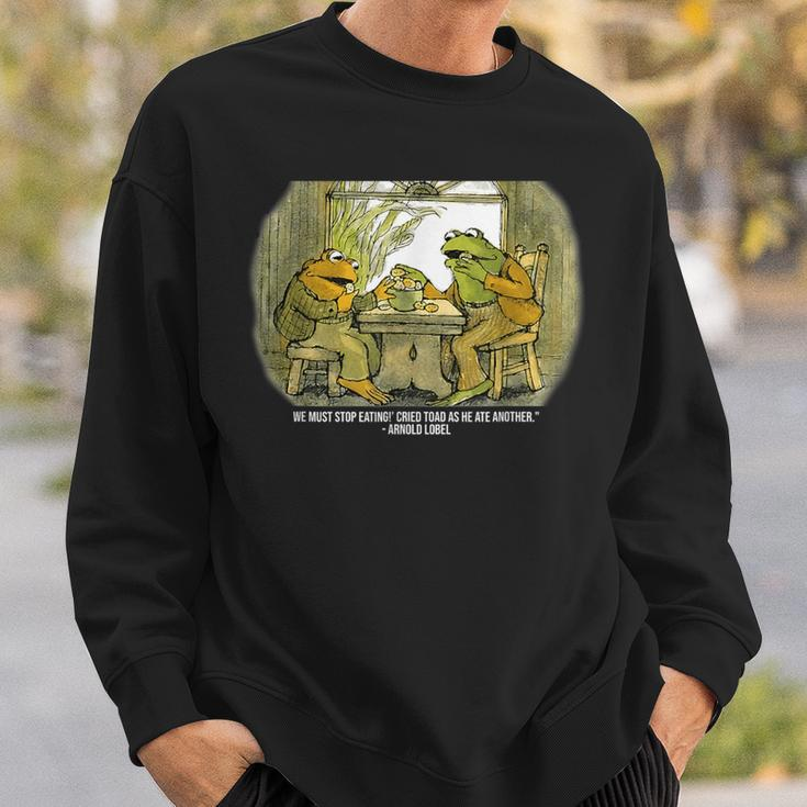 We Must Stop Eating Cried Toad As He Ate Another Frogs Sweatshirt Gifts for Him