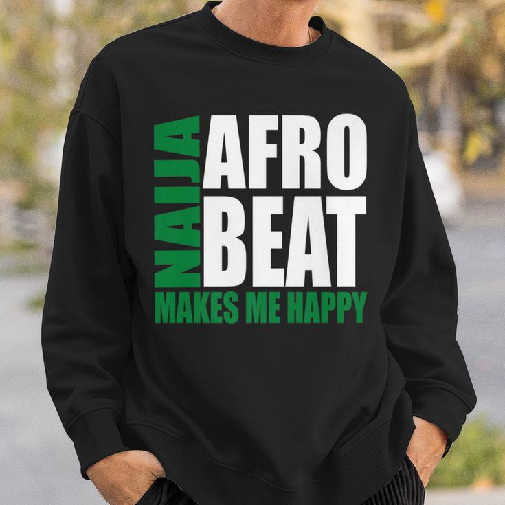 Storecastle Naija Afrobeat Makes Me Happy Nigerian Music Sweatshirt Gifts for Him
