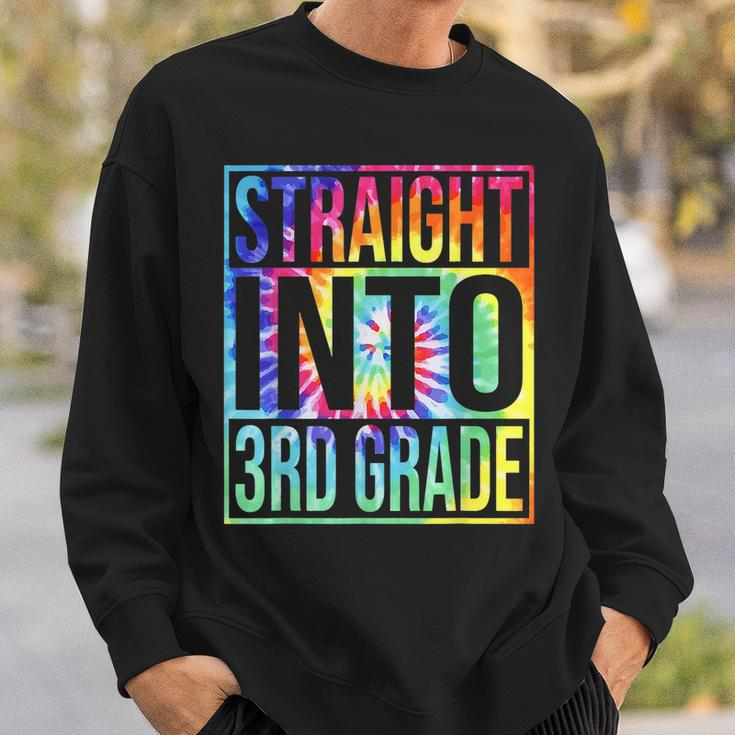 Straight Into 3Rd Grade First Day Of School Back To School Sweatshirt Gifts for Him