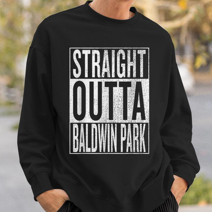 Straight Outta Baldwin Park Great Travel & Idea Sweatshirt Gifts for Him