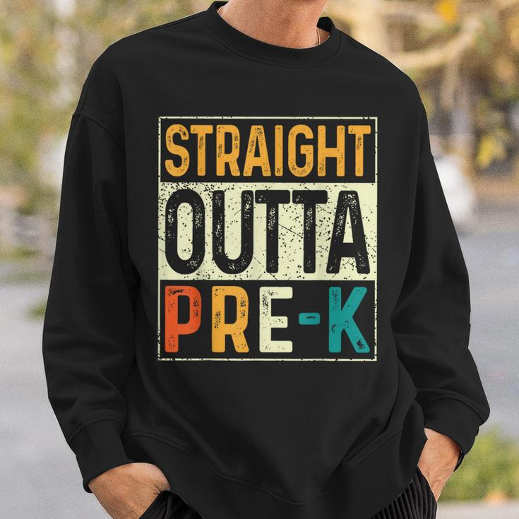 Straight Outta Pre-K School Class Of 2023 Funny Graduation Sweatshirt Gifts for Him