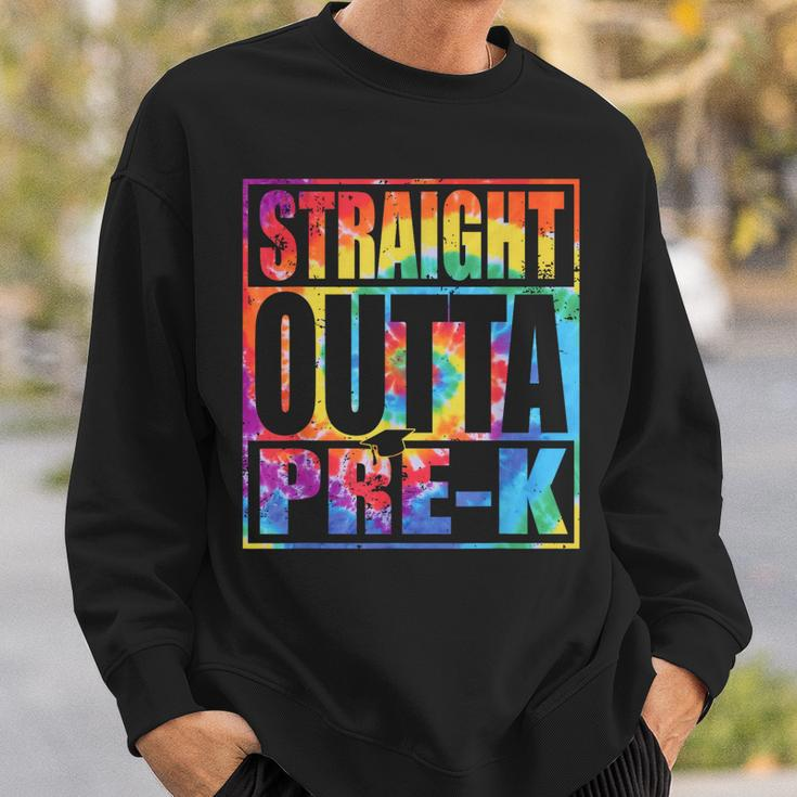 Straight Outta Prek Class Of 2023 Graduation Tie Dye Gift Sweatshirt Gifts for Him