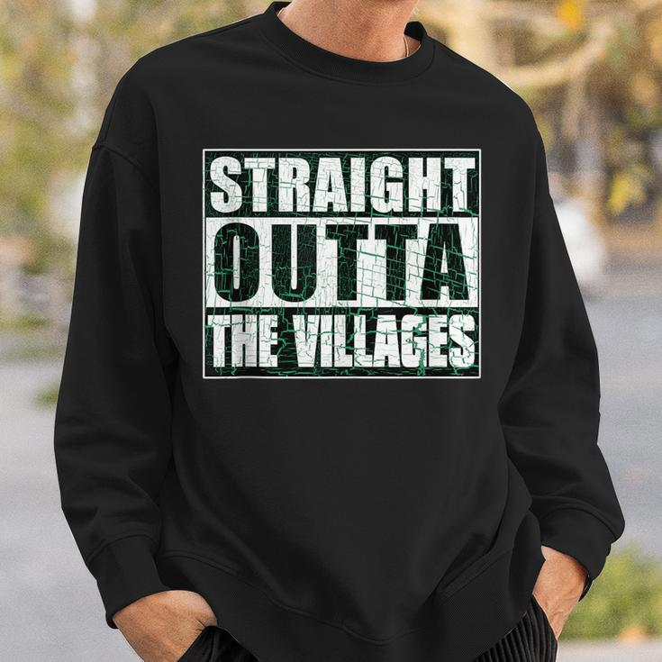 Straight Outta Villages Florida Holiday Hometown Funny Pride Sweatshirt Gifts for Him