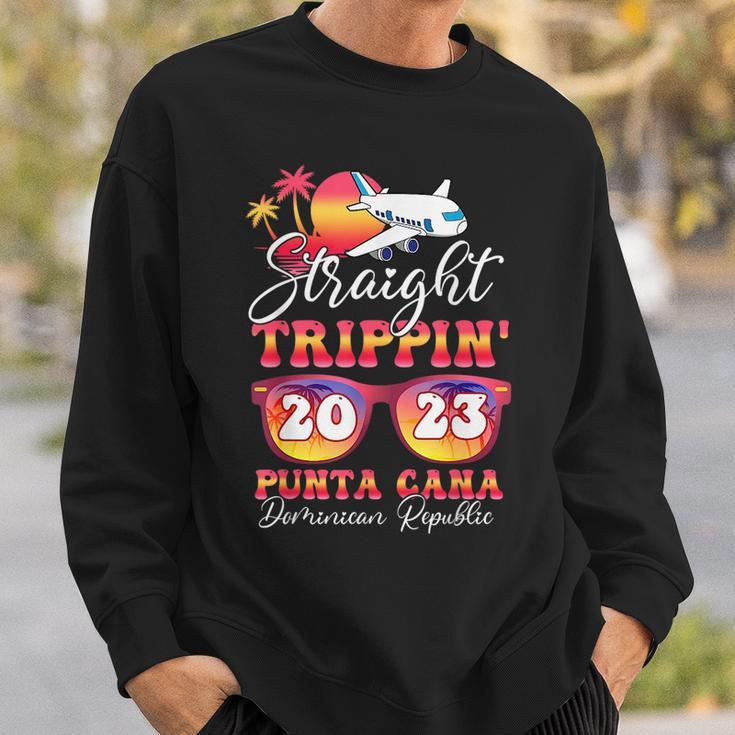 Straight Trippin 2023 Family Vacation Punta Cana Matching Sweatshirt Gifts for Him
