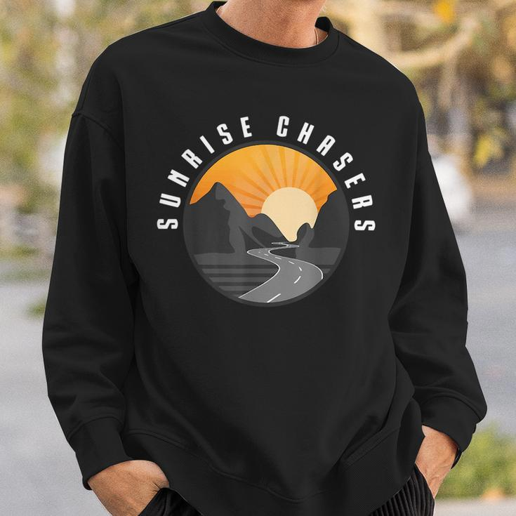 Sunrise Chasers Car Club Sweatshirt Gifts for Him