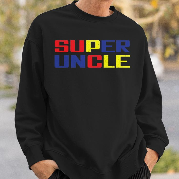 Super Uncle Worlds Best Uncle Ever Awesome Cool Uncle Sweatshirt Gifts for Him