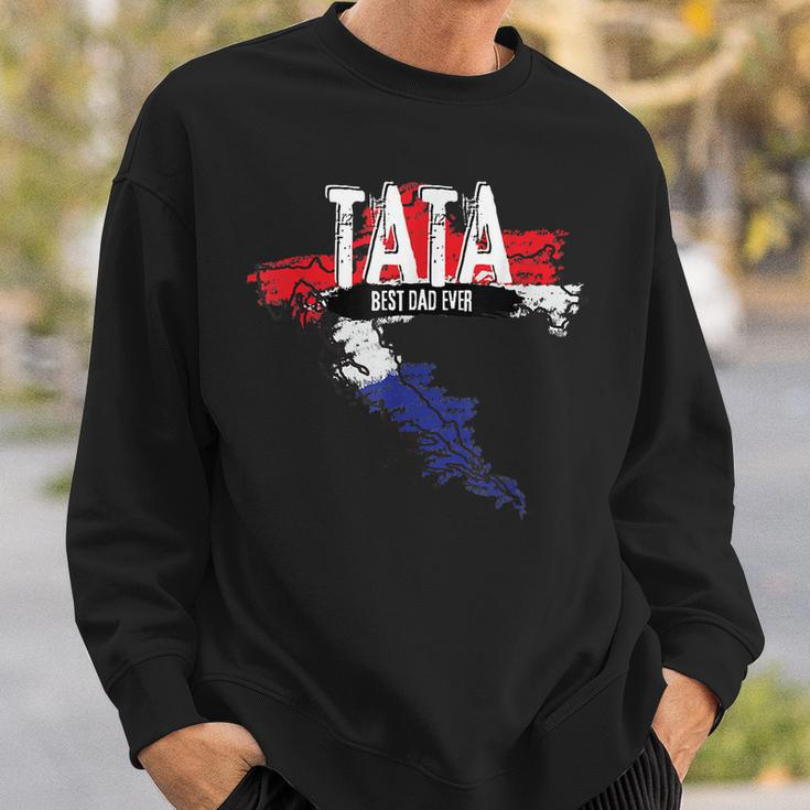 Tata Croatian Father Croatia Bester Papa Fathers Day Sweatshirt Gifts for Him