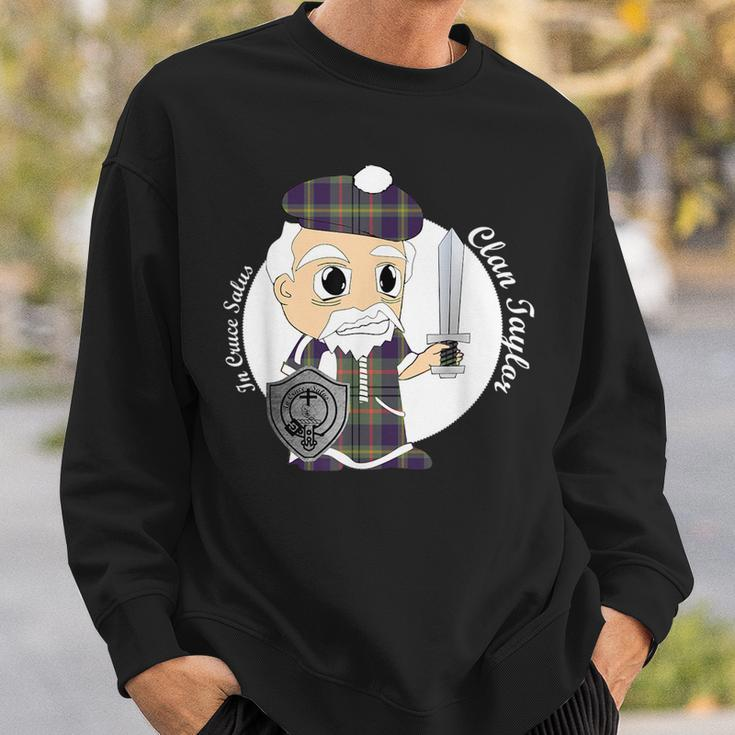 Taylor Surname Last Name Scottish Clan Tartan Badge Crest Funny Last Name Designs Funny Gifts Sweatshirt Gifts for Him